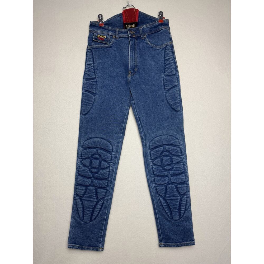Giali Armored Motorcycle Biker KevIar Pro 2100 Tiba Denim Jeans Pants EU 44